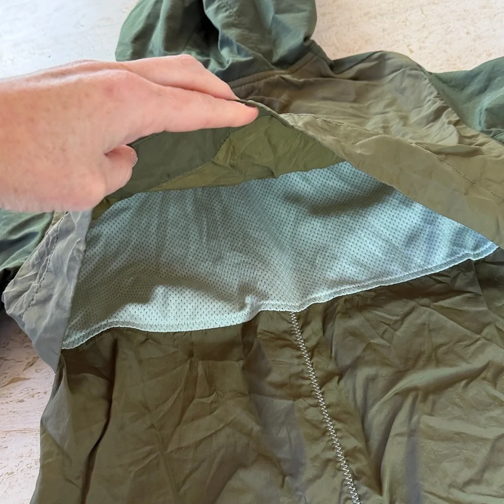 Russell Dri Power 360 Boys 8 Nylon Full Zip Performance Jacket Coat Green